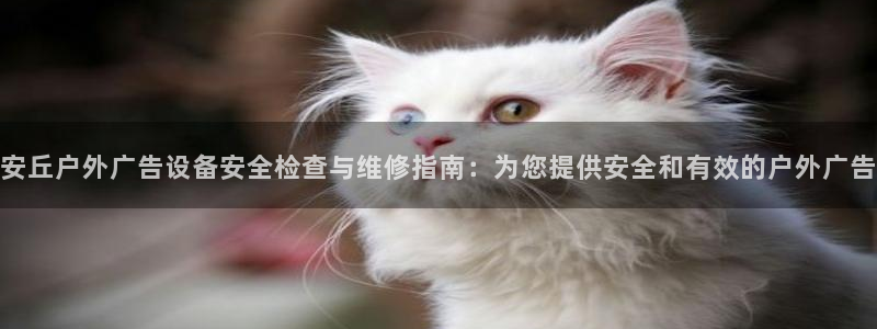 杏宇平台招商电话号码：安丘户外广告设备安全检查与维修指南：为您提供安全和有效的户外广告