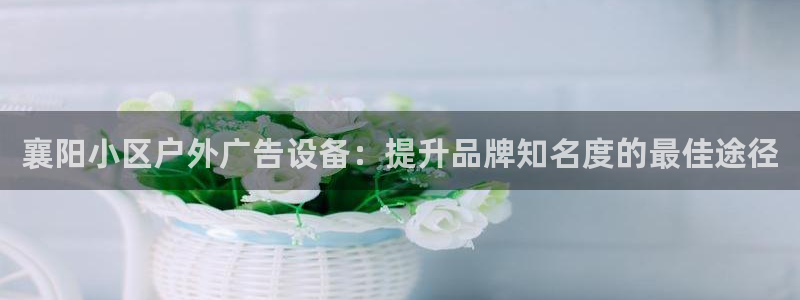 杏宇平台代理多少钱一个：襄阳小区户外广告设备：提升品牌知名度的最佳途径
