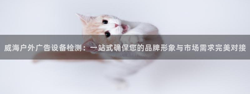 杏宇平台登录方法：威海户外广告设备检测：一站式确保您的品牌形象与市场需求完美对接