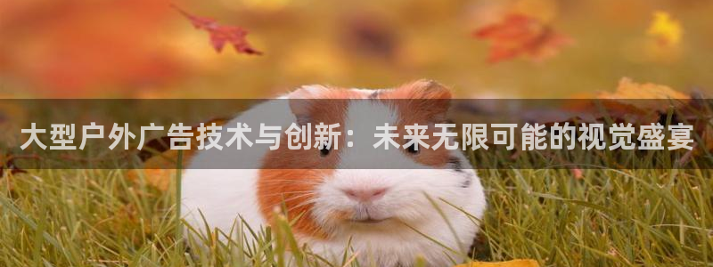 杏宇平台好吗：大型户外广告技术与创新：未来无限可能的视觉盛宴